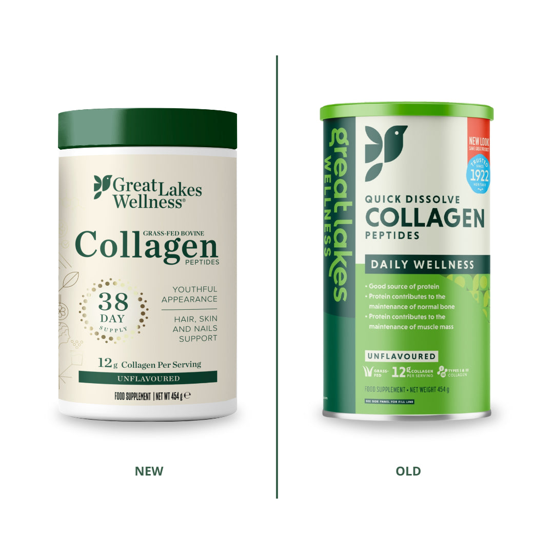Great Lakes Wellness Collagen - нова и стара опаковка
