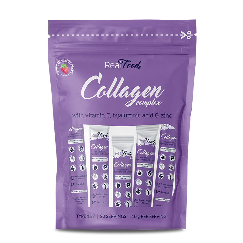 RealFood Collagen Complex with Vit. C, Hyaluronic Acid and Zinc - 20 sachets