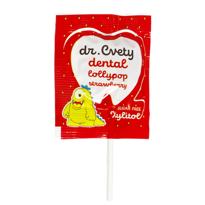 Дентални близалки Dr. Cvety с вкус на ЯГОДА