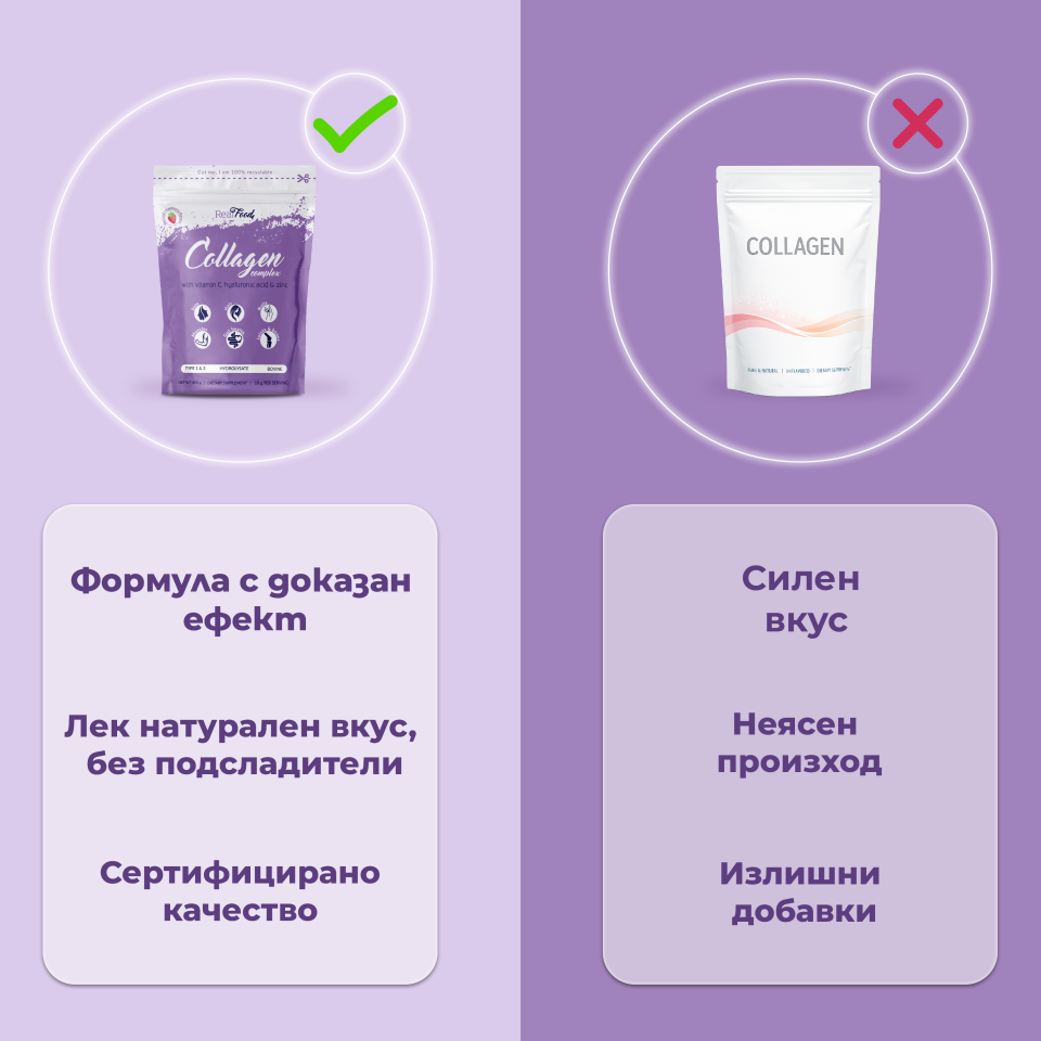 Колаген комплекс с доказана формула и лек натурален вкус на ягода.