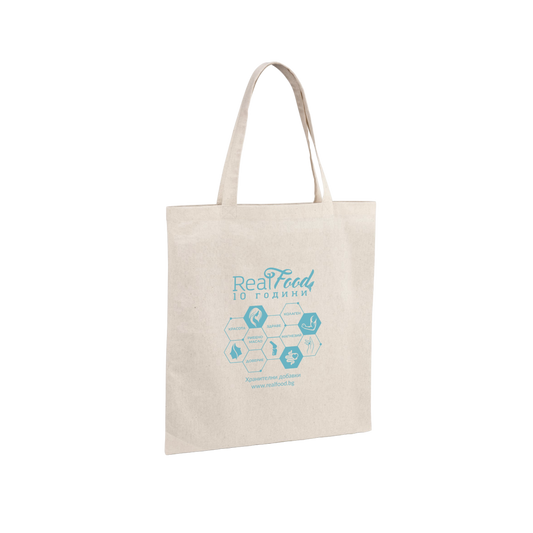 Платнена торбичка „RealFood – 10 години"
